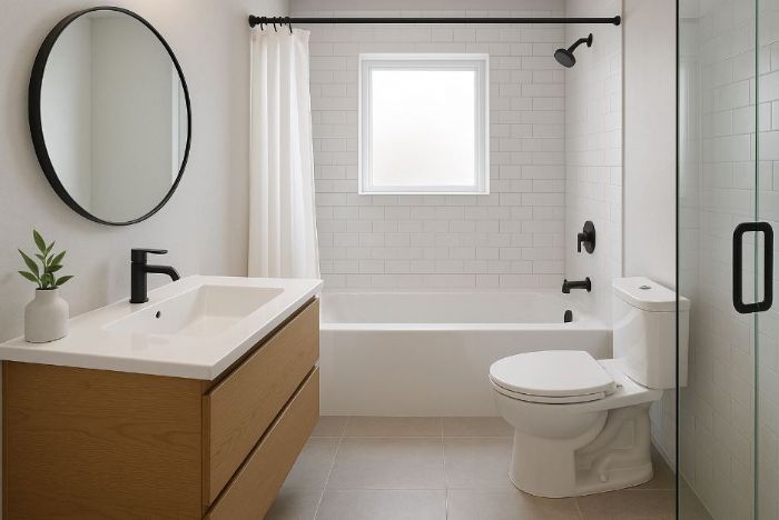 衛浴空間不足容不下浴缸？浴缸擺放與裝修設計技巧，教您如何改善